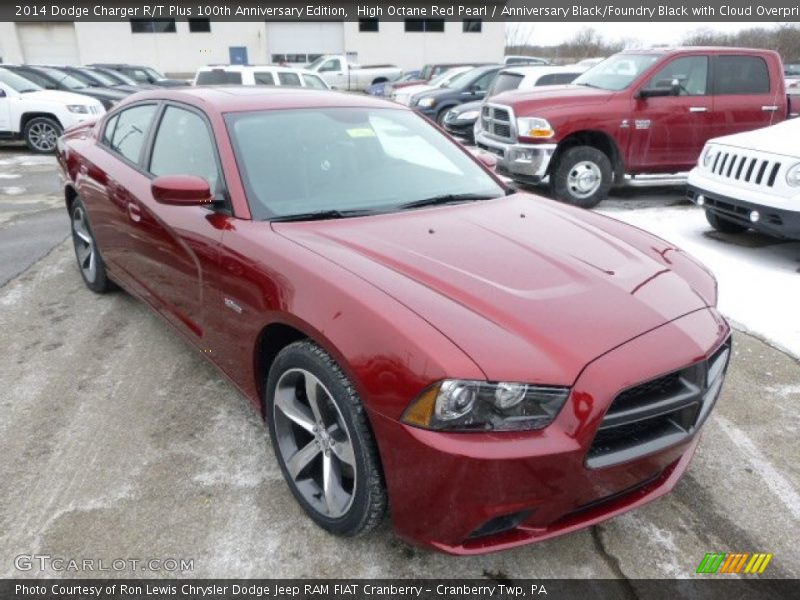 High Octane Red Pearl / Anniversary Black/Foundry Black with Cloud Overprint 2014 Dodge Charger R/T Plus 100th Anniversary Edition