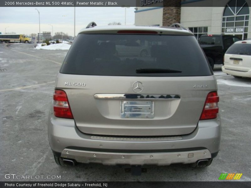 Pewter Metallic / Black 2006 Mercedes-Benz ML 500 4Matic