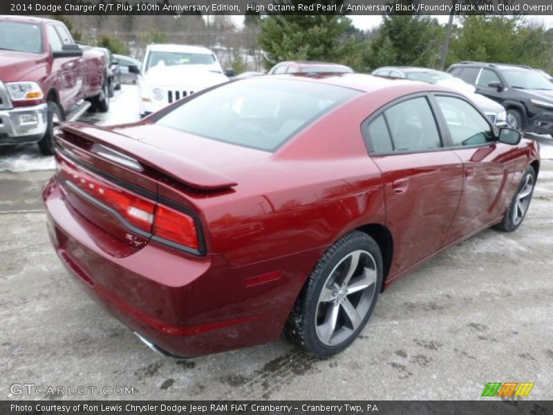 High Octane Red Pearl / Anniversary Black/Foundry Black with Cloud Overprint 2014 Dodge Charger R/T Plus 100th Anniversary Edition