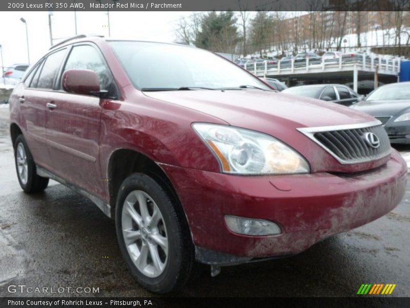 Matador Red Mica / Parchment 2009 Lexus RX 350 AWD