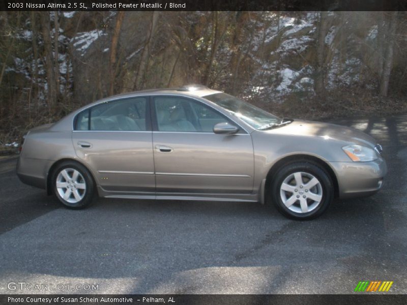 Polished Pewter Metallic / Blond 2003 Nissan Altima 2.5 SL