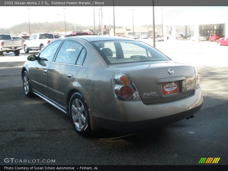 Polished Pewter Metallic / Blond 2003 Nissan Altima 2.5 SL