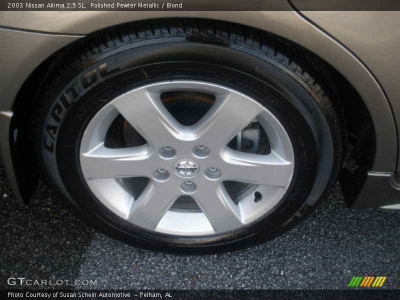 Polished Pewter Metallic / Blond 2003 Nissan Altima 2.5 SL