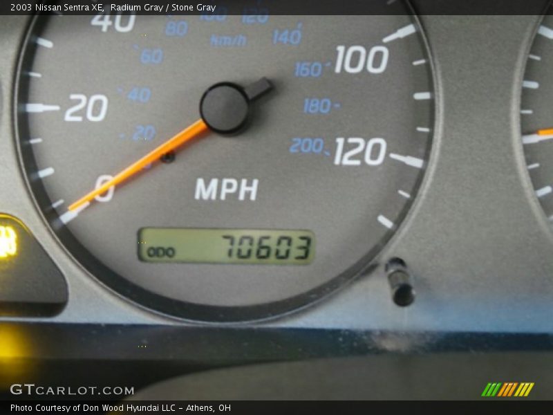 Radium Gray / Stone Gray 2003 Nissan Sentra XE
