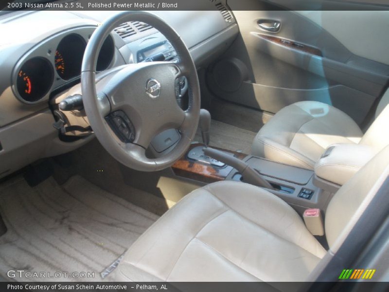 Polished Pewter Metallic / Blond 2003 Nissan Altima 2.5 SL