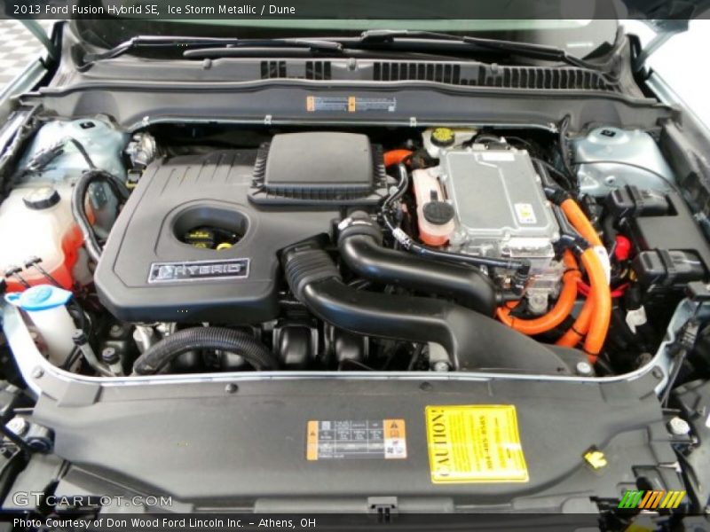 Ice Storm Metallic / Dune 2013 Ford Fusion Hybrid SE