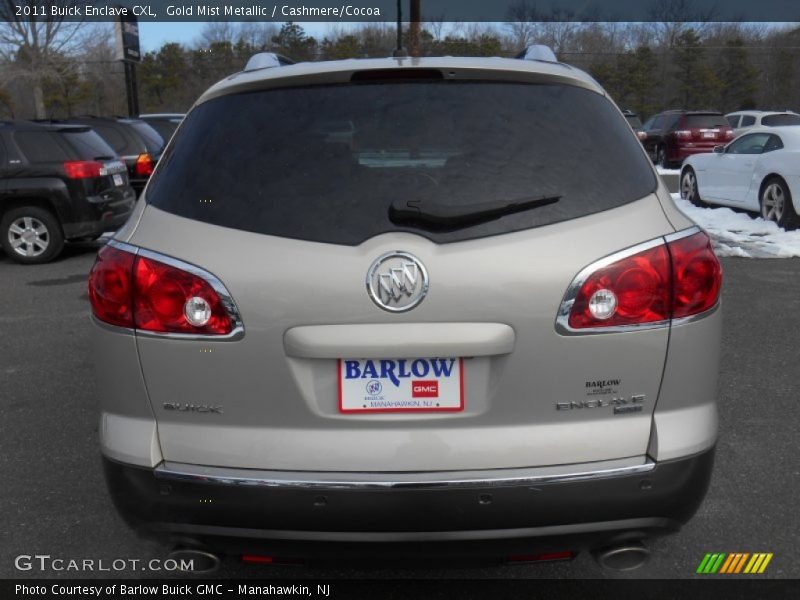 Gold Mist Metallic / Cashmere/Cocoa 2011 Buick Enclave CXL