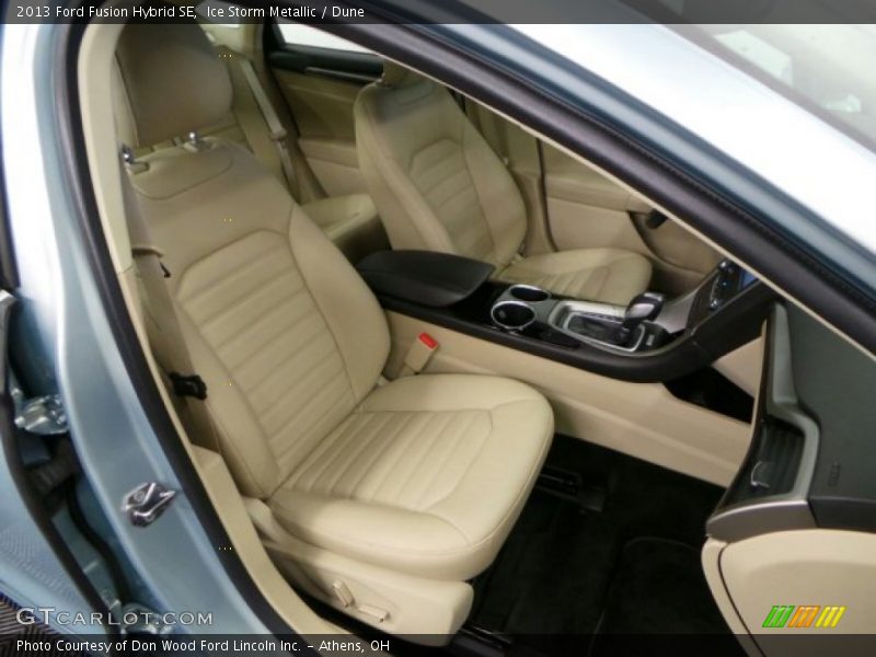 Ice Storm Metallic / Dune 2013 Ford Fusion Hybrid SE
