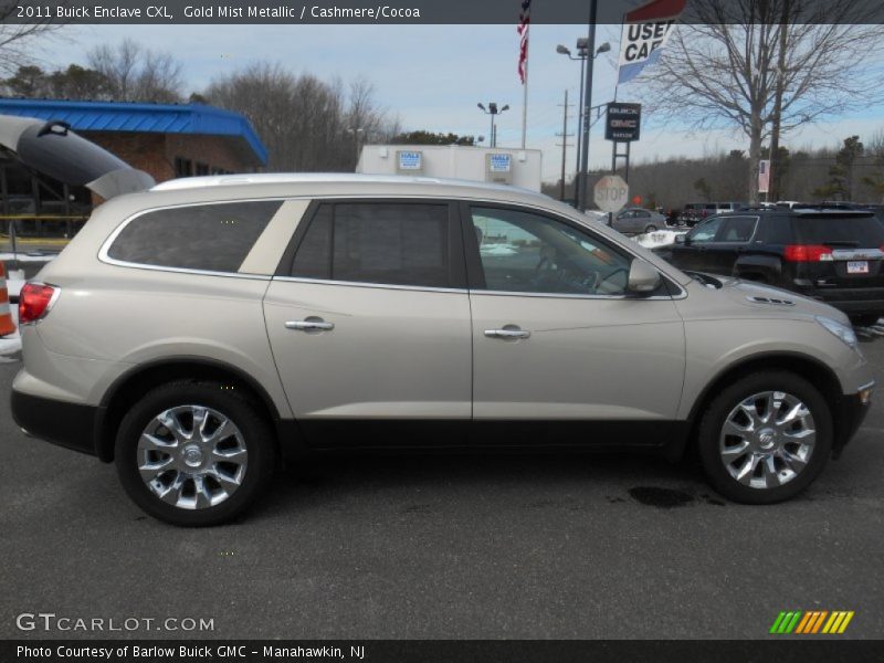 Gold Mist Metallic / Cashmere/Cocoa 2011 Buick Enclave CXL