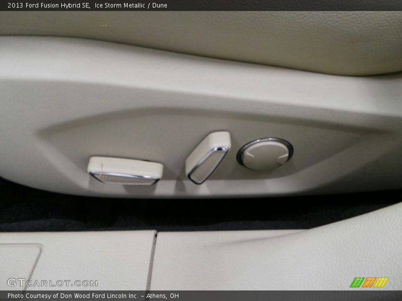 Ice Storm Metallic / Dune 2013 Ford Fusion Hybrid SE