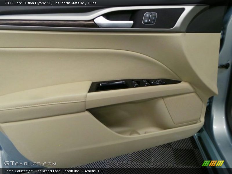 Ice Storm Metallic / Dune 2013 Ford Fusion Hybrid SE