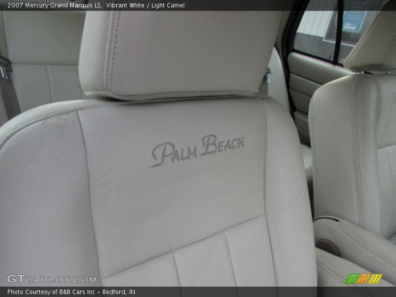 Vibrant White / Light Camel 2007 Mercury Grand Marquis LS