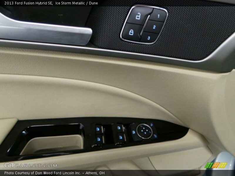 Ice Storm Metallic / Dune 2013 Ford Fusion Hybrid SE
