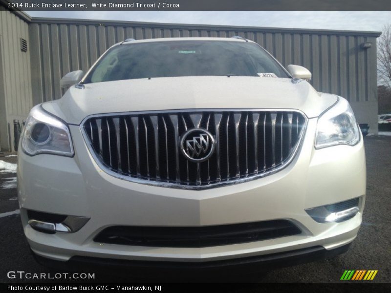 White Diamond Tricoat / Cocoa 2014 Buick Enclave Leather