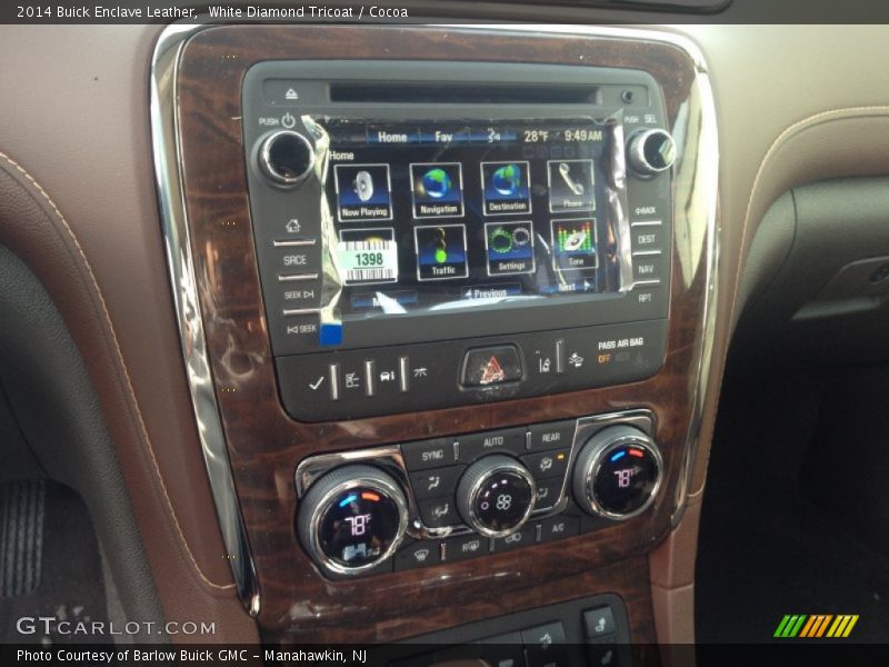 White Diamond Tricoat / Cocoa 2014 Buick Enclave Leather