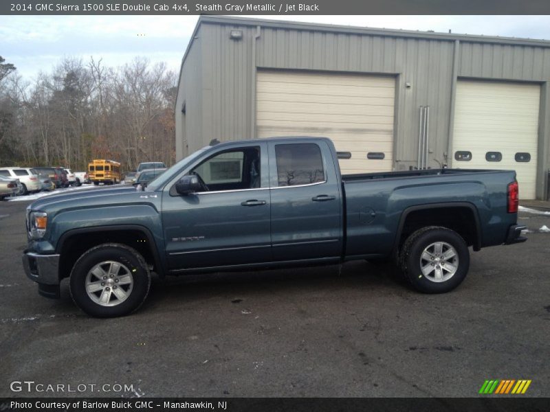 Stealth Gray Metallic / Jet Black 2014 GMC Sierra 1500 SLE Double Cab 4x4