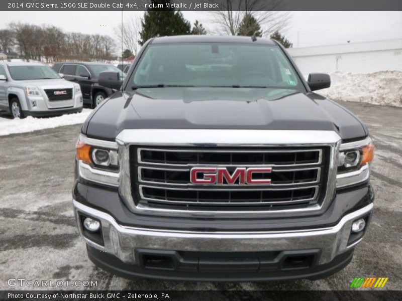 Iridium Metallic / Jet Black 2014 GMC Sierra 1500 SLE Double Cab 4x4