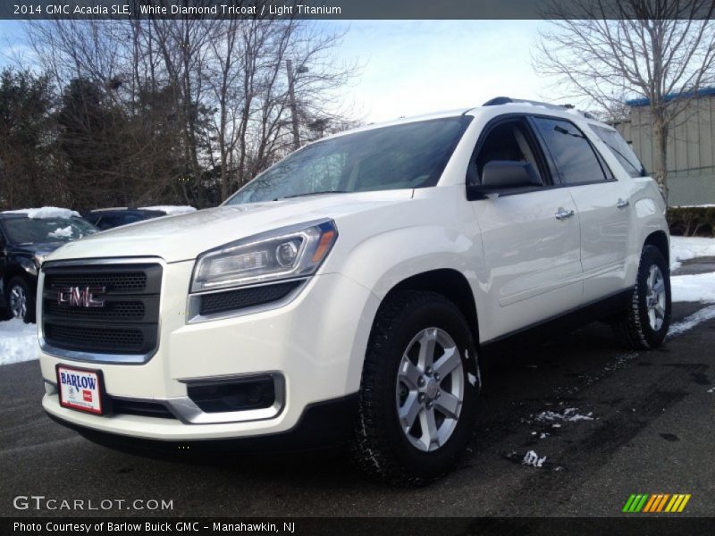 White Diamond Tricoat / Light Titanium 2014 GMC Acadia SLE