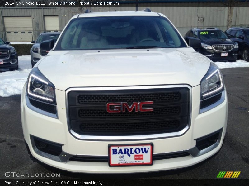 White Diamond Tricoat / Light Titanium 2014 GMC Acadia SLE