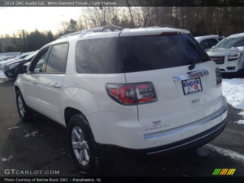 White Diamond Tricoat / Light Titanium 2014 GMC Acadia SLE