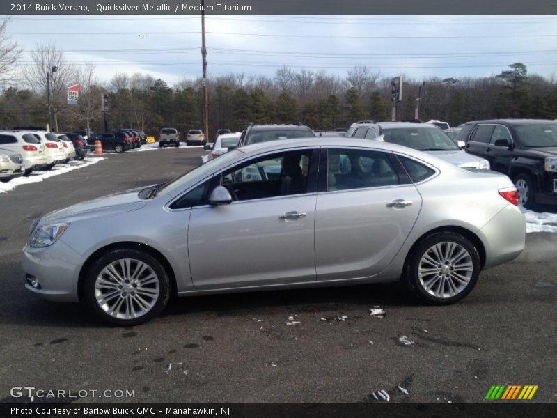 Quicksilver Metallic / Medium Titanium 2014 Buick Verano