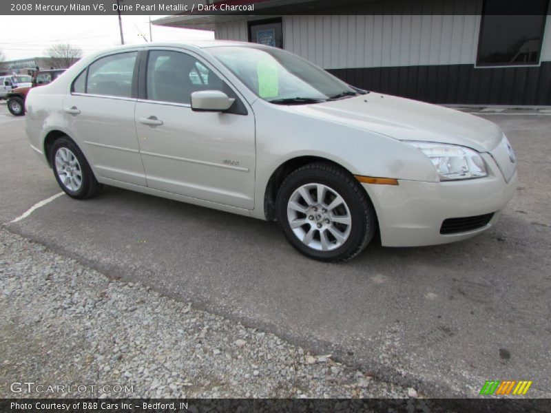 Dune Pearl Metallic / Dark Charcoal 2008 Mercury Milan V6