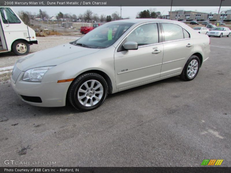 Dune Pearl Metallic / Dark Charcoal 2008 Mercury Milan V6