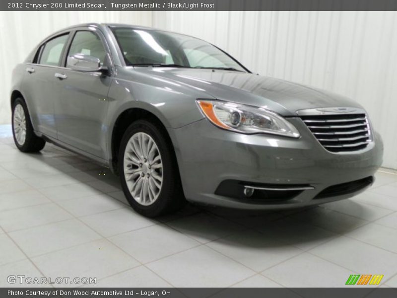 Tungsten Metallic / Black/Light Frost 2012 Chrysler 200 Limited Sedan