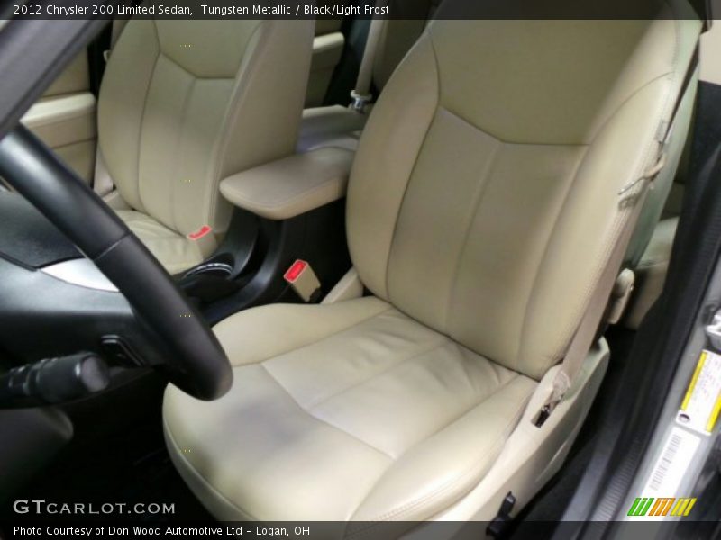 Tungsten Metallic / Black/Light Frost 2012 Chrysler 200 Limited Sedan
