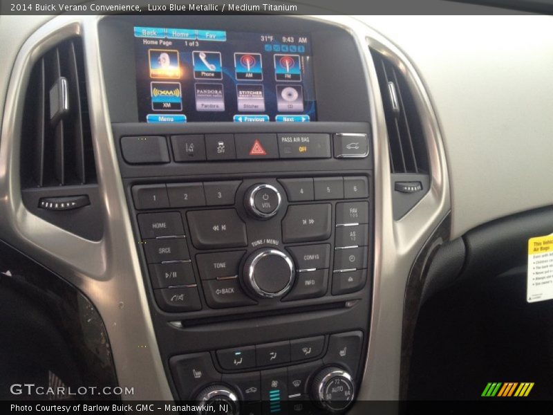 Luxo Blue Metallic / Medium Titanium 2014 Buick Verano Convenience