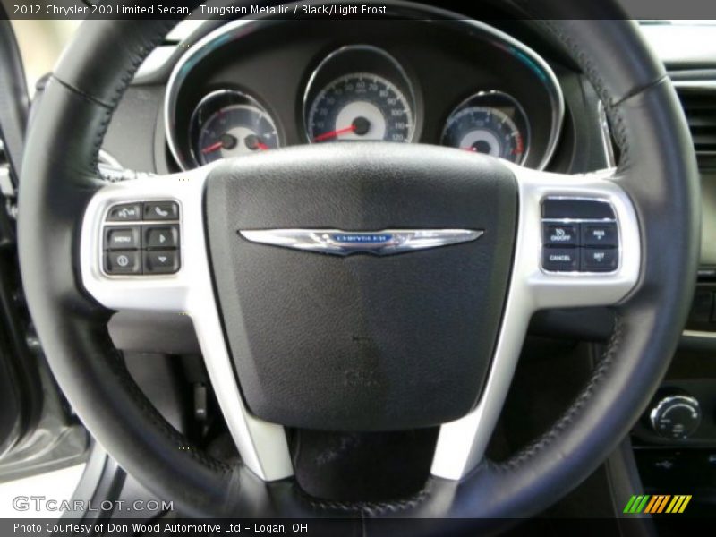 Tungsten Metallic / Black/Light Frost 2012 Chrysler 200 Limited Sedan