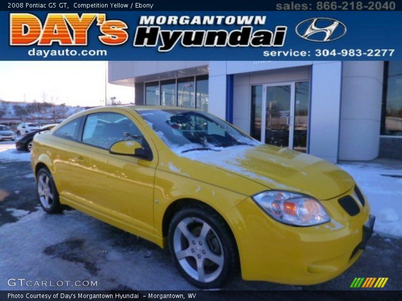 Competition Yellow / Ebony 2008 Pontiac G5 GT