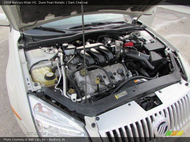 Dune Pearl Metallic / Dark Charcoal 2008 Mercury Milan V6