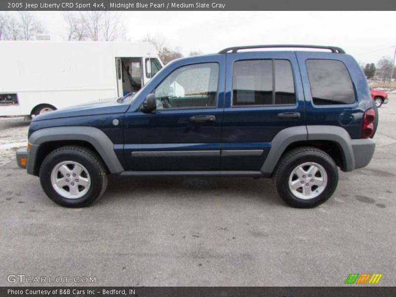 Midnight Blue Pearl / Medium Slate Gray 2005 Jeep Liberty CRD Sport 4x4