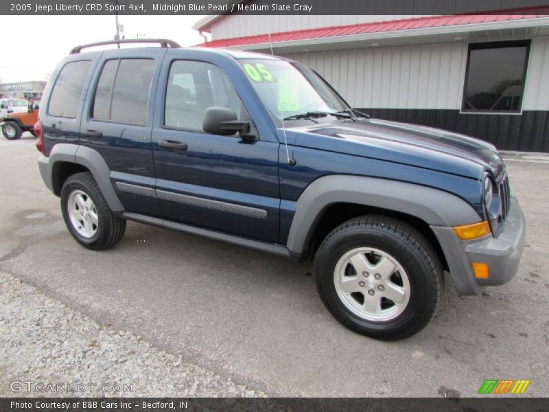 Midnight Blue Pearl / Medium Slate Gray 2005 Jeep Liberty CRD Sport 4x4