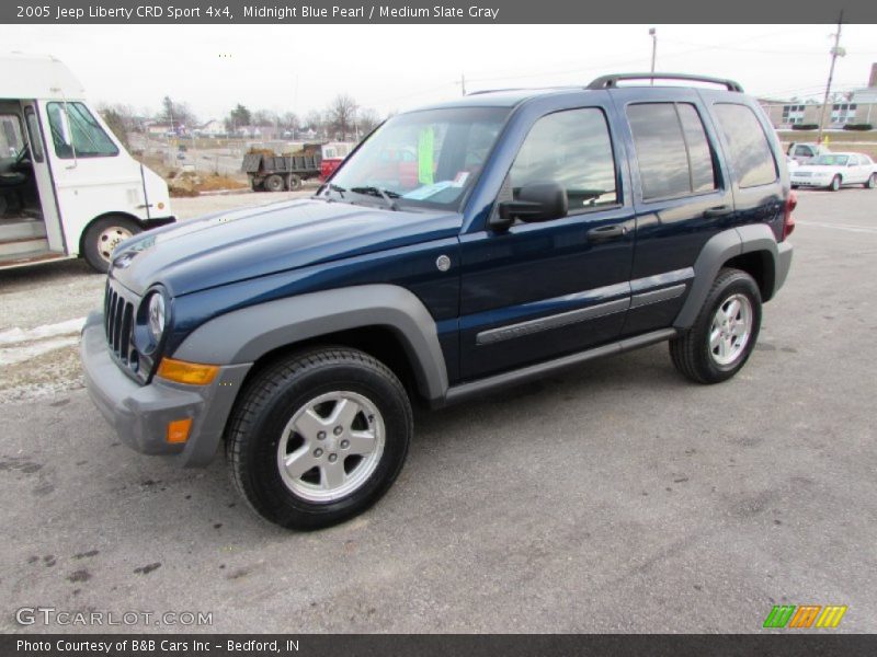 Midnight Blue Pearl / Medium Slate Gray 2005 Jeep Liberty CRD Sport 4x4
