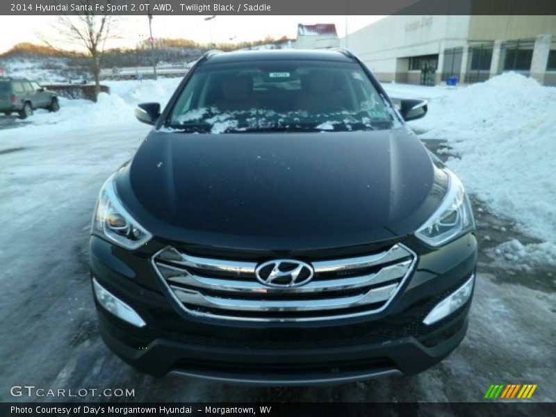 Twilight Black / Saddle 2014 Hyundai Santa Fe Sport 2.0T AWD