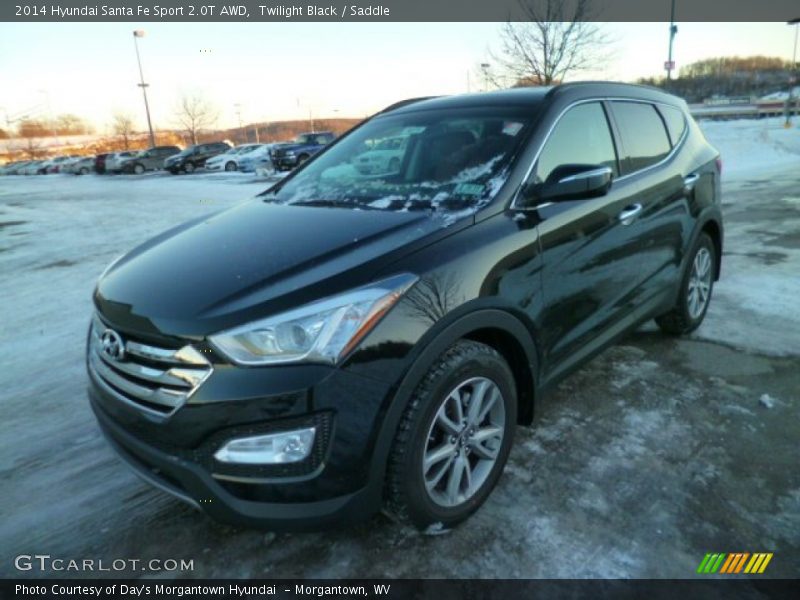 Twilight Black / Saddle 2014 Hyundai Santa Fe Sport 2.0T AWD