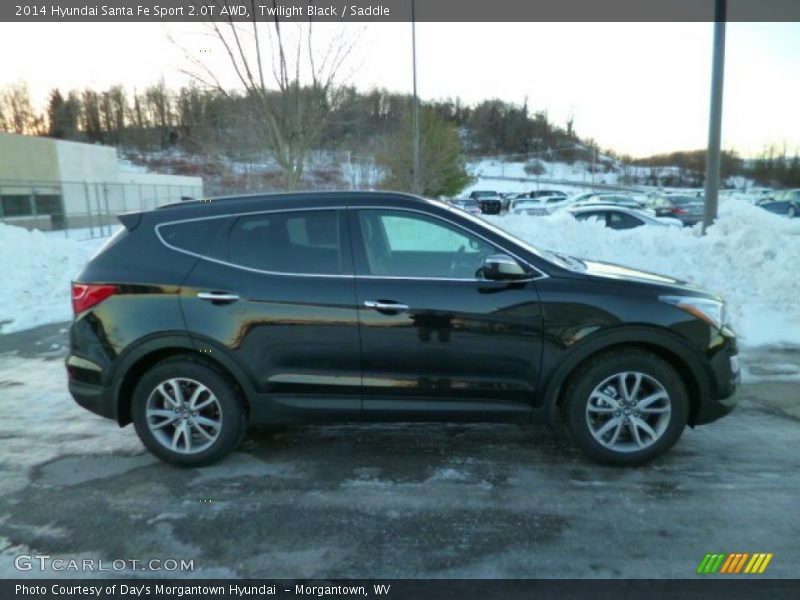 Twilight Black / Saddle 2014 Hyundai Santa Fe Sport 2.0T AWD