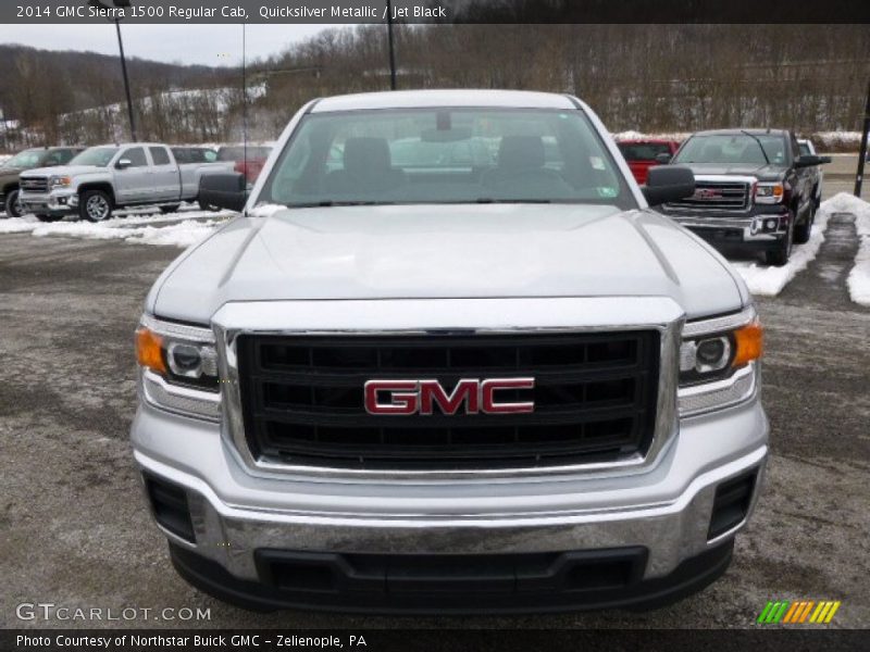 Quicksilver Metallic / Jet Black 2014 GMC Sierra 1500 Regular Cab