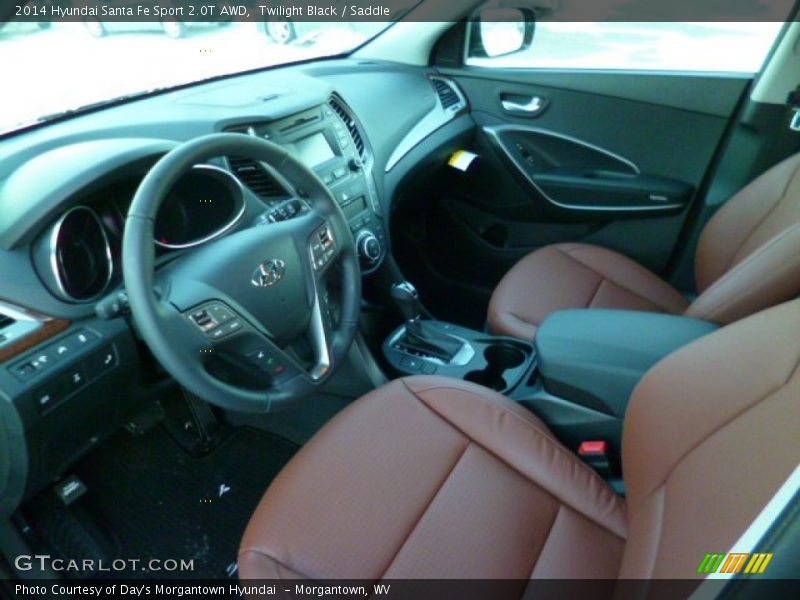 Twilight Black / Saddle 2014 Hyundai Santa Fe Sport 2.0T AWD