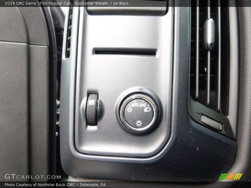Quicksilver Metallic / Jet Black 2014 GMC Sierra 1500 Regular Cab