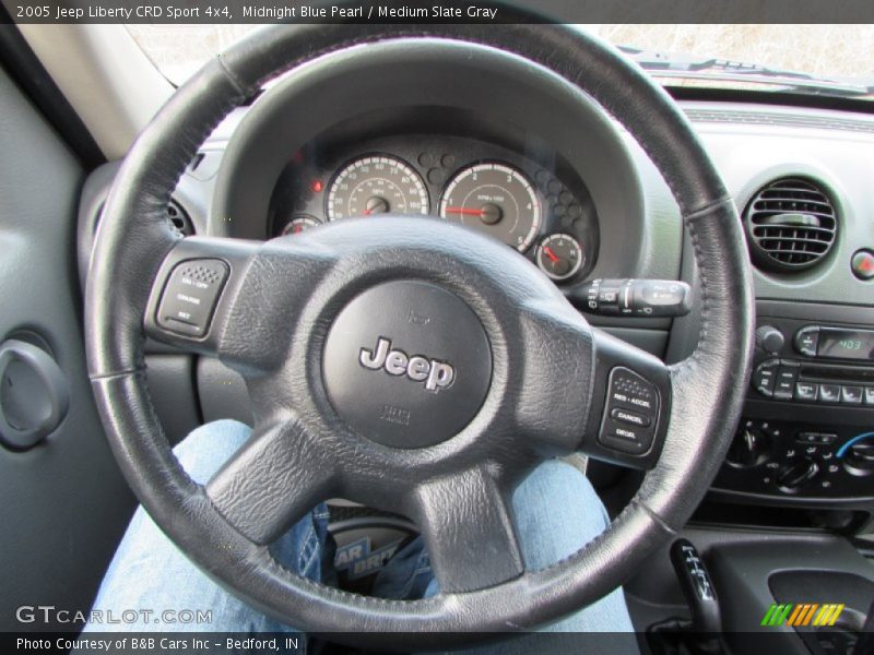 Midnight Blue Pearl / Medium Slate Gray 2005 Jeep Liberty CRD Sport 4x4