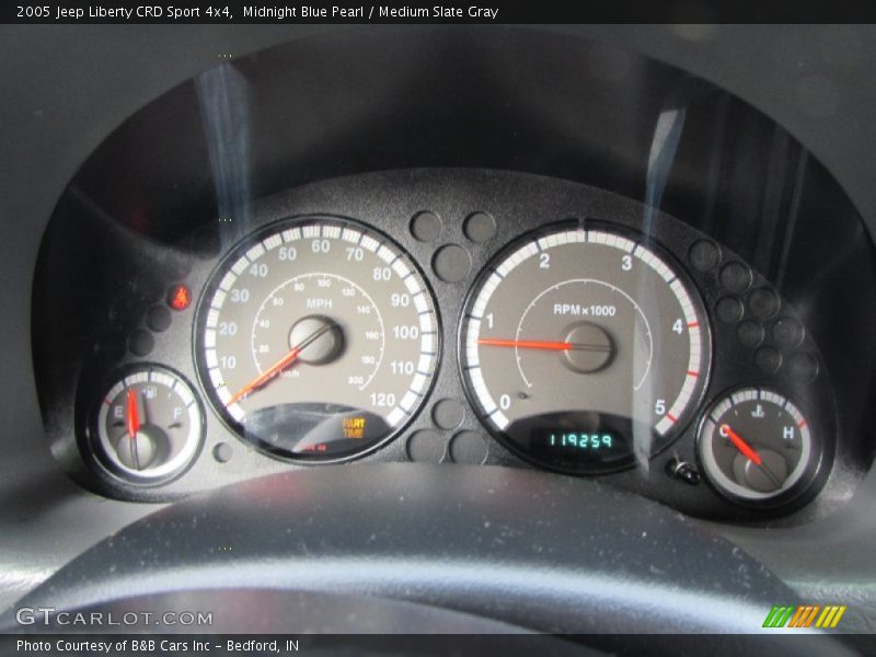 Midnight Blue Pearl / Medium Slate Gray 2005 Jeep Liberty CRD Sport 4x4