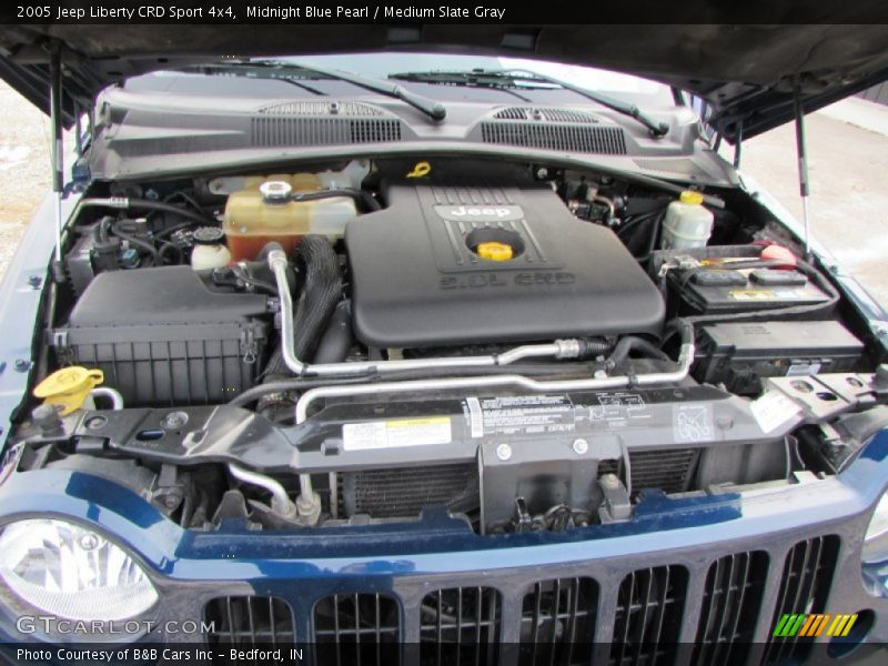 Midnight Blue Pearl / Medium Slate Gray 2005 Jeep Liberty CRD Sport 4x4