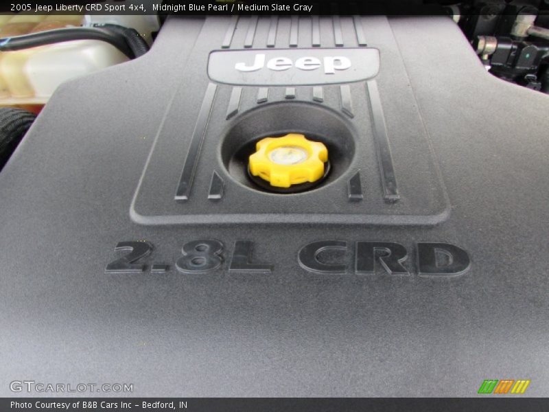 Midnight Blue Pearl / Medium Slate Gray 2005 Jeep Liberty CRD Sport 4x4