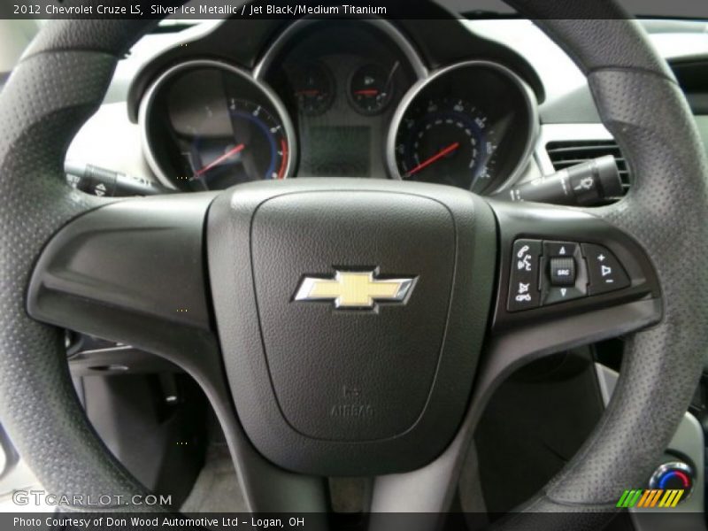 Silver Ice Metallic / Jet Black/Medium Titanium 2012 Chevrolet Cruze LS