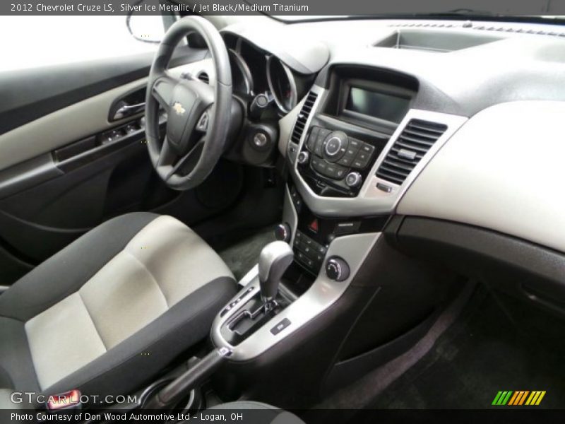 Silver Ice Metallic / Jet Black/Medium Titanium 2012 Chevrolet Cruze LS