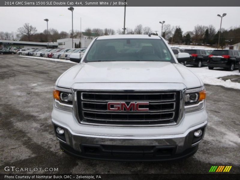 Summit White / Jet Black 2014 GMC Sierra 1500 SLE Double Cab 4x4