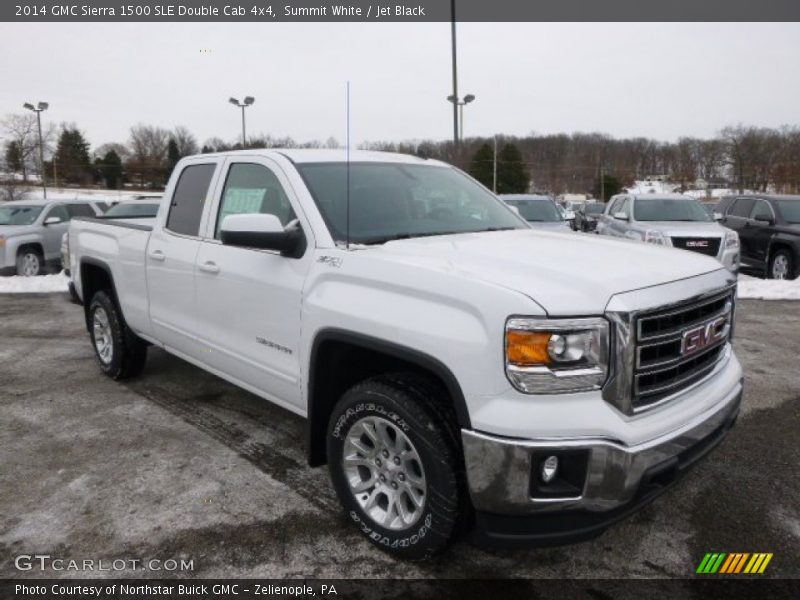 Summit White / Jet Black 2014 GMC Sierra 1500 SLE Double Cab 4x4